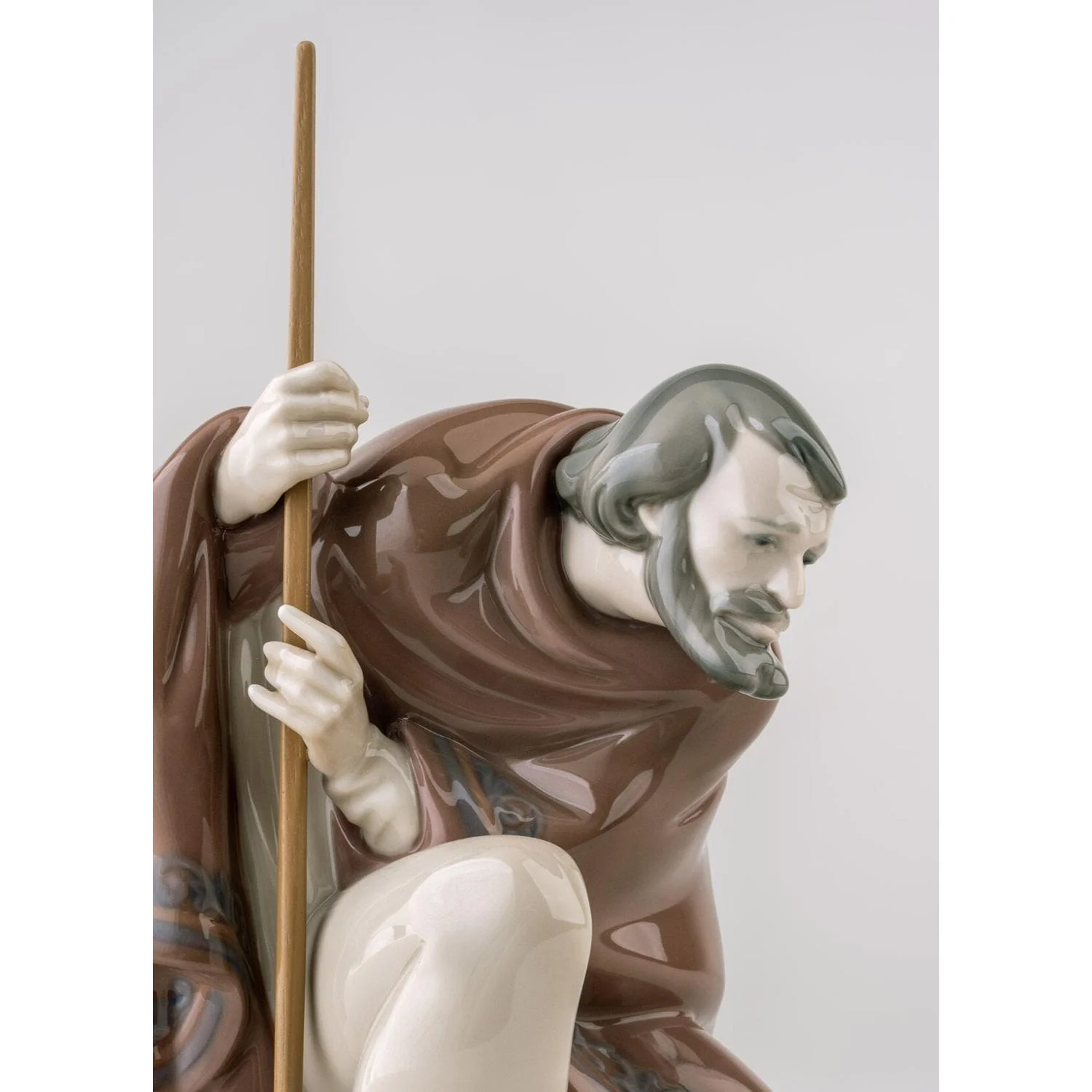 LLADRO' Figurina Natività San Giuseppe II 22x14cm Porcellana - Image 3