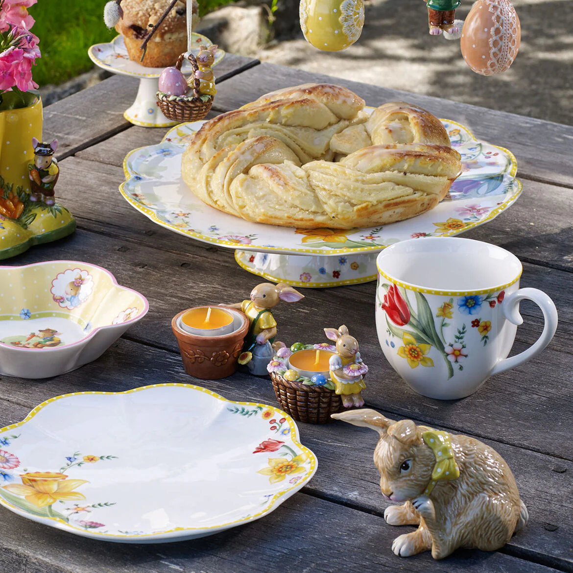 VILLEROY & BOCH Spring Awakening Alzata Piatto Torta su Piede 33cm Tavola di Pasqua - Image 3