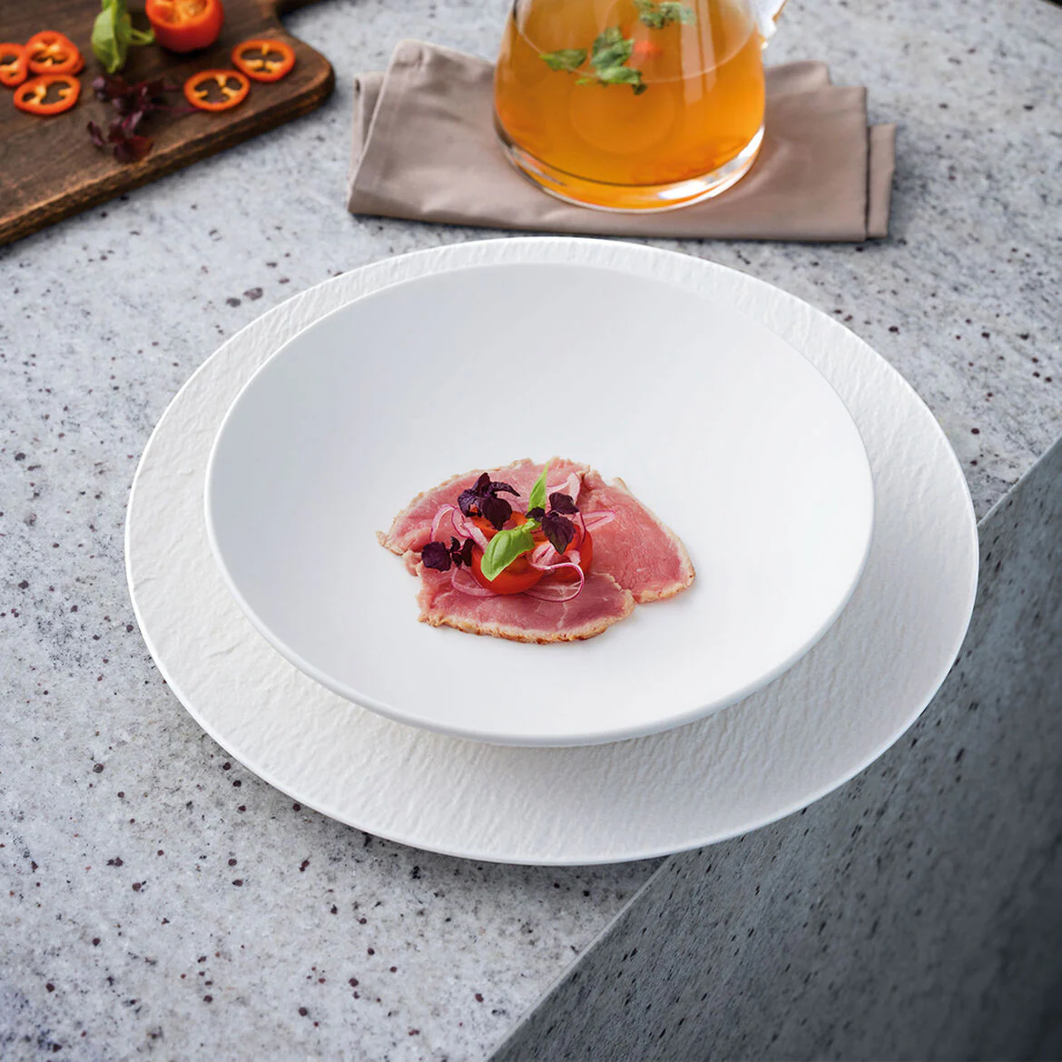 VILLEROY & BOCH Manufacture Rock Bianco Piatto Gourmet Pizza 31,5cm - Image 4