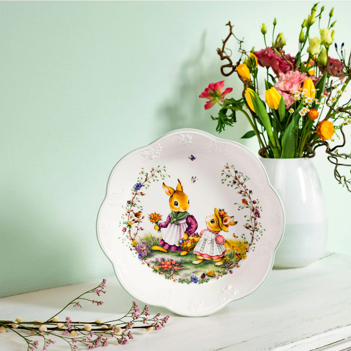VILLEROY & BOCH Spring Fantasy Ciotola Coppa Prato Fiorito 670ml 30,5cm Tavola di Pasqua - Image 3